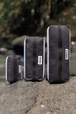 Pangea Eco Towel 2.0 XL bambupyyhe, mustaharmaa Outlet