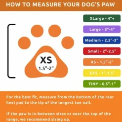 Dog Boots Color Orange XS-Pawz Hot