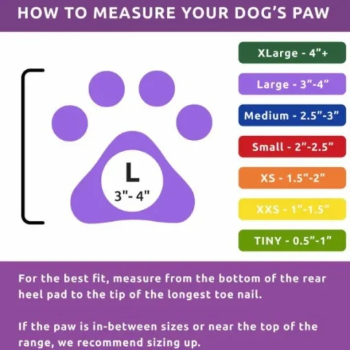 Pawz Dog Boots Color Purple L Fashion