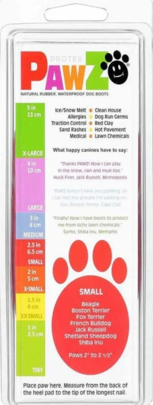 Pawz Dog Boots Color Red S Fashion