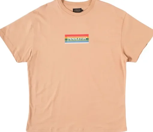Pendleton M's Box T-Shirt Khaki/Grey Horse New