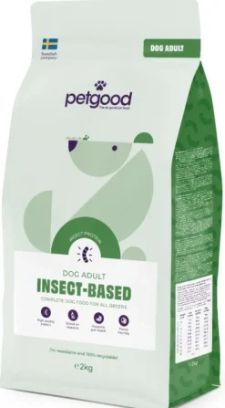 hyönteispohjainen koiranruoka 2 kg-Petgood Fashion