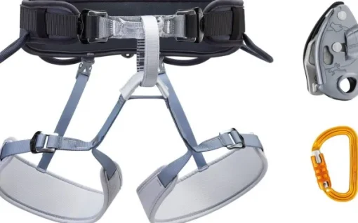Kit Corax Grigri Sm'd Tl kiipeilysetti, Unisex, Dark Gray-Petzl Outlet
