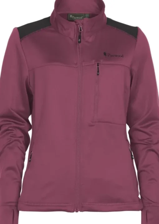 Pinewood Abisko Power Fleece naisten fleecetakki, Pink Hot