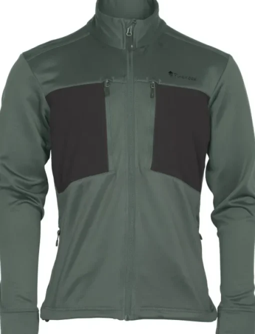 Abisko Power Fleece fleecetakki, Urban Grey-Pinewood Sale