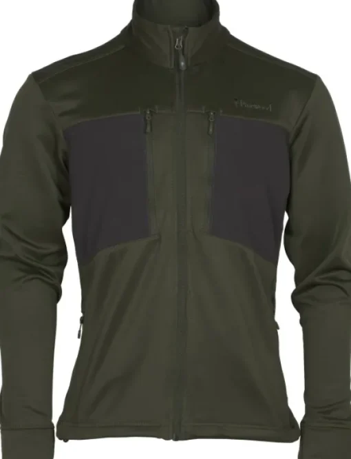 Pinewood Abisko Power Fleece fleecetakki, tummanvihreä Discount