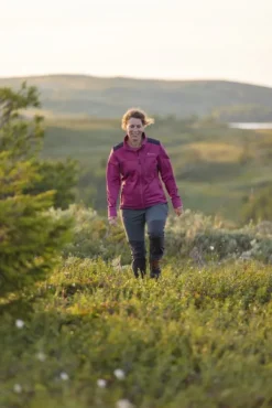 Pinewood Abisko Power Fleece naisten fleecetakki, Pink Hot