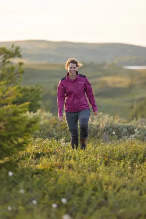 Pinewood Abisko Power Fleece naisten fleecetakki, Pink Hot