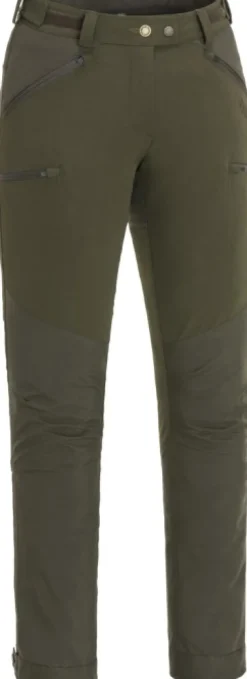 Brenton Trousers Naisten D.Olive/Suede Brown-Pinewood Online