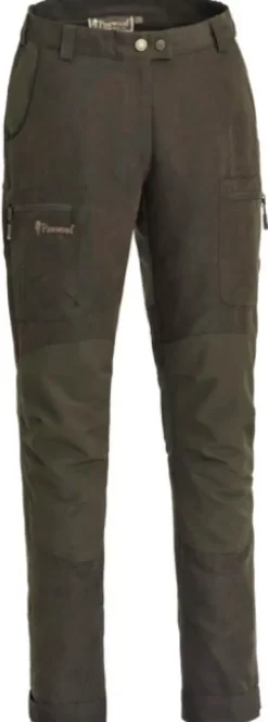 Pinewood Caribou Hunt Extreme Trousers naisten metsästys- ja ulkoiluhousut, ruskea/tummanvihreä Online