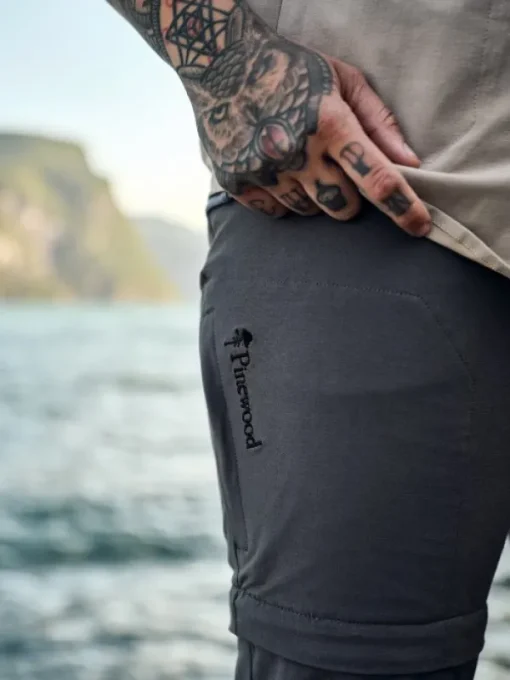 Everyday Travel Zipoff Trousers naisten katkolahjehousut, harmaa-Pinewood New