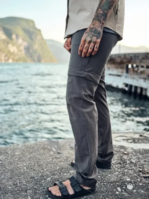 Everyday Travel Zipoff Trousers naisten katkolahjehousut, harmaa-Pinewood New