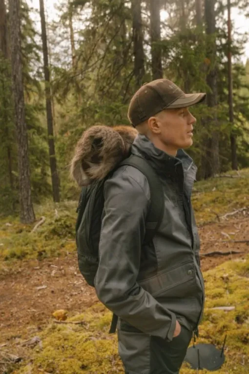 Pinewood Finnveden Trail Hybrid Jacket takki, tummanharmaa/musta Sale