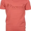 Kids Outdoor Life T-Shirt Kids lasten t-paita, pinkki oranssi-Pinewood Hot