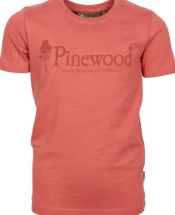 Kids Outdoor Life T-Shirt Kids lasten t-paita, pinkki oranssi-Pinewood Hot