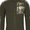 Pinewood Småland Hunters Camou Fleece Jacket fleecepusero, ruskea/camo Outlet