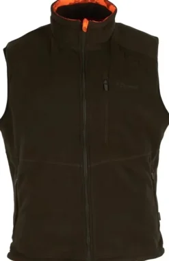 Pinewood Småland Reversible Vest metsästysliivi, oranssi/vihreä Outlet