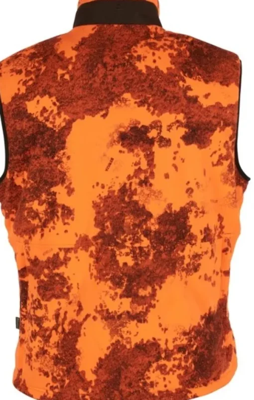 Pinewood Småland Reversible Vest metsästysliivi, oranssi/vihreä Outlet