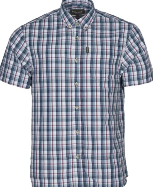 Pinewood Summer Shirt paita, Light Blue/Red New