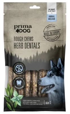 PrimaDog Prima Dog Rough Chews Dental Mint/Sage purutikku, 12 cm Discount