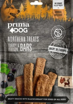 PrimaDog Prima Northern Treats Kalkkuna-peuratanko -koiranherkku 80 G Discount
