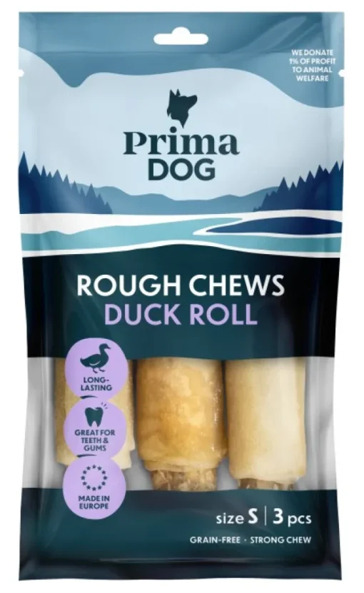 Rough Chews Tuggben med Anka S 13 cm 150g puruluut-PrimaDog Online
