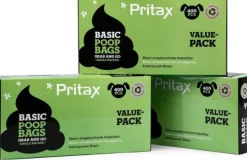 Poop Bags Value Pack Basic 400 pcs Black-Pritax Best