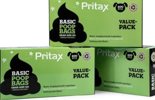 Poop Bags Value Pack Basic 400 pcs Black-Pritax Best
