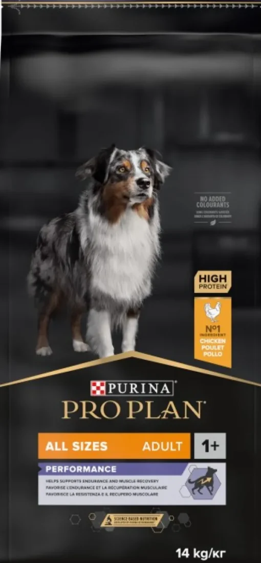 PRO PLAN All Sizes Adult PERFORMANCE 14kg-Purina Clearance