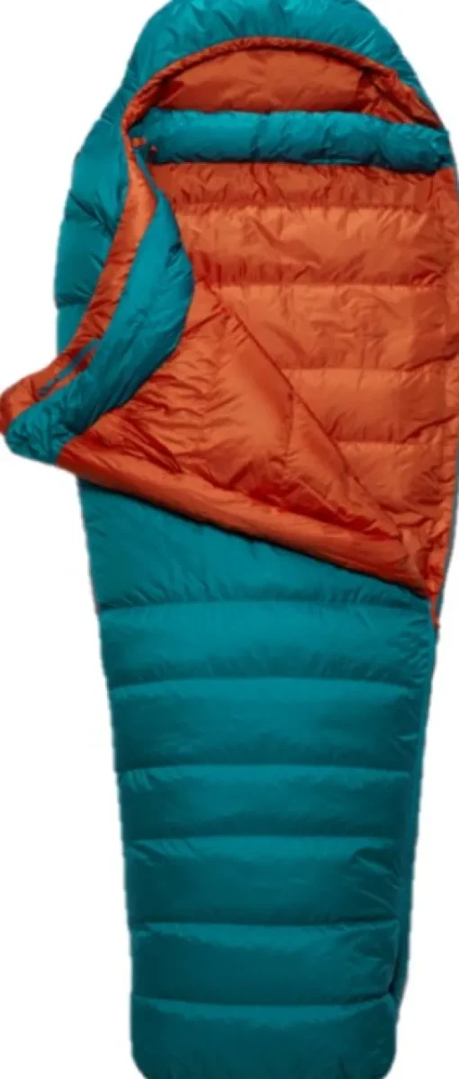 Rab Ascent 500 untuvamakuupussi, naisten malli, -5°C Marina Blue Clearance