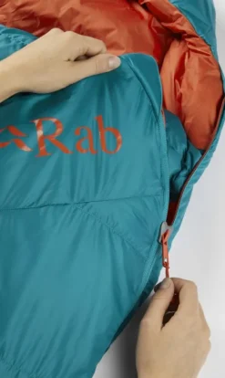 Rab Ascent 500 untuvamakuupussi, naisten malli, -5°C Marina Blue Clearance