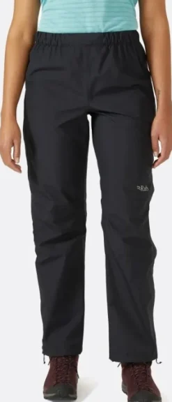 Rab Downpour Eco Full Zip Pants naisten kuorihousut, musta Outlet