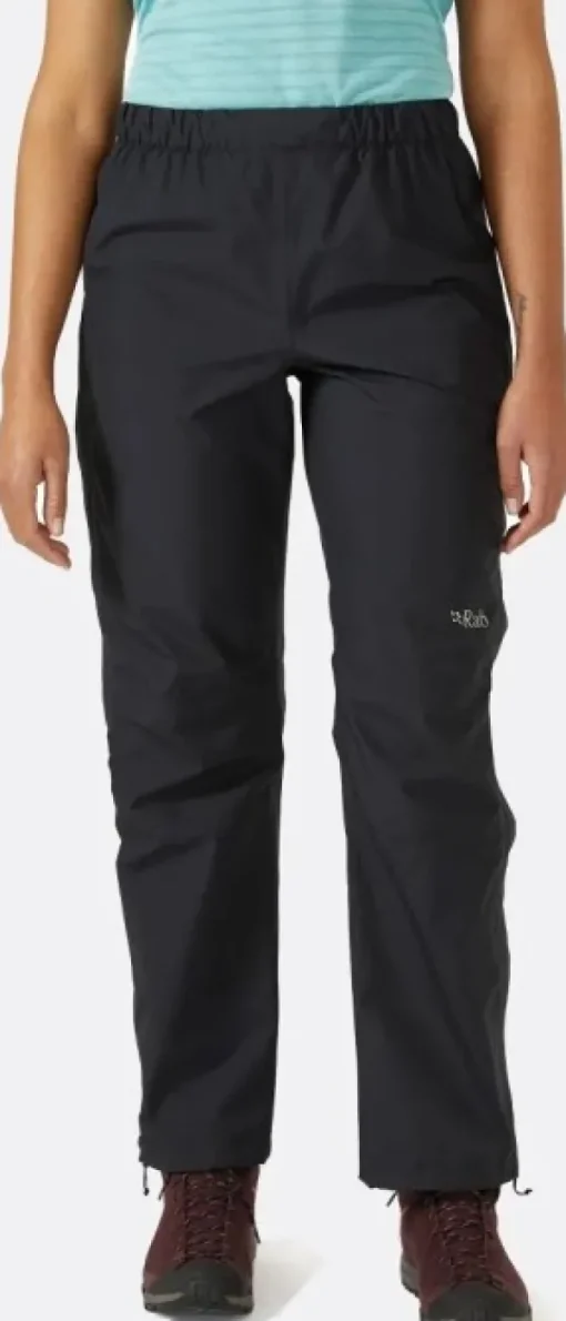 Rab Downpour Eco Full Zip Pants naisten kuorihousut, musta Outlet
