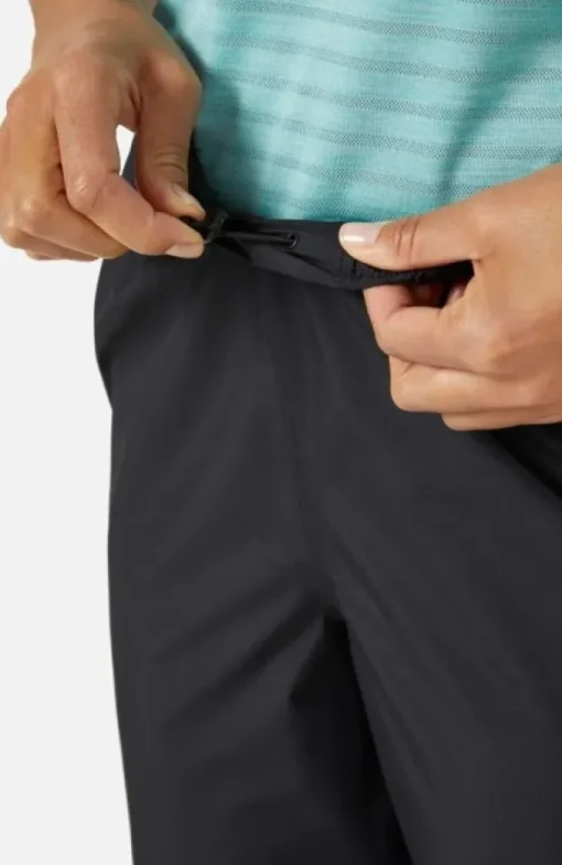 Rab Downpour Eco Full Zip Pants naisten kuorihousut, musta Outlet