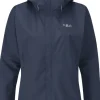 Downpour Eco Jacket naisten ulkoilutakki, tummansininen-Rab Fashion