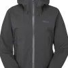 Downpour Light Jacket naisten kuoritakki, tummanharmaa-Rab Outlet