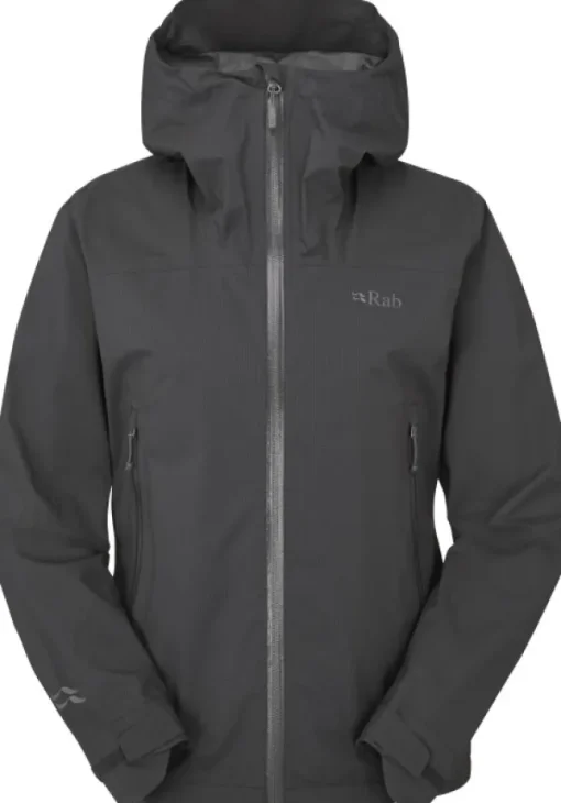 Downpour Light Jacket naisten kuoritakki, tummanharmaa-Rab Outlet