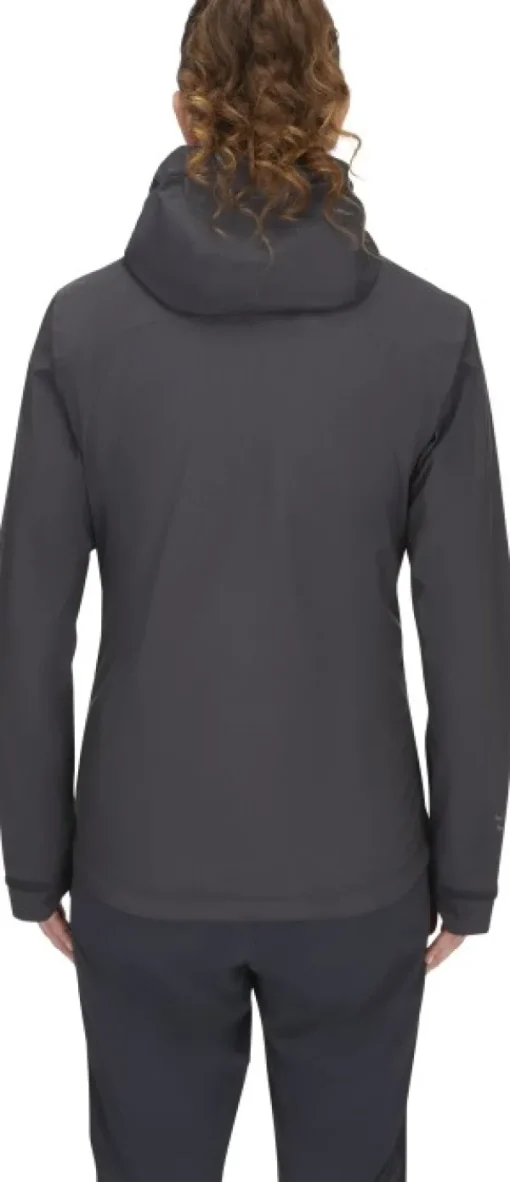 Downpour Light Jacket naisten kuoritakki, tummanharmaa-Rab Outlet