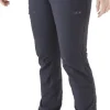 Rab Incline AS Pants naisten softshell-housut, musta Clearance