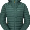 Rab Microlight Alpine Jacket naisten untuvatakki, Green Slate Sale