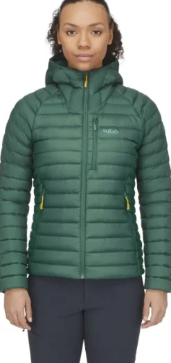 Rab Microlight Alpine Jacket naisten untuvatakki, Green Slate Sale