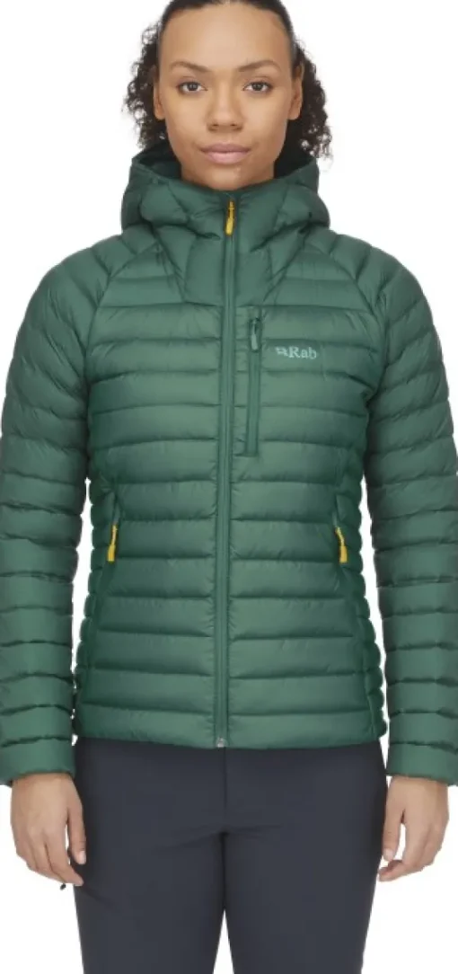 Rab Microlight Alpine Jacket naisten untuvatakki, Green Slate Sale