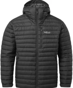 Microlight Alpine kevyt untuvatakki, musta-Rab Fashion