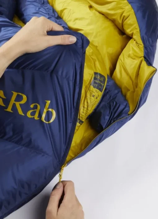 Rab Neutrino 400 Reg -7°C untuvamakuupussi, Nightfall Blue Unisex Hot