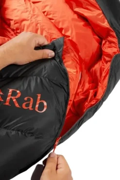 Rab Neutrino Pro 700 Reg Left Zip -10°C untuvamakuupussi, tummanharmaa Clearance