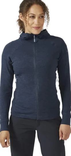 Nexus Hoody naisten fleecetakki, Deep Ink-Rab Fashion