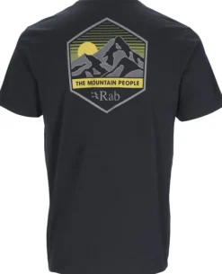 Rab Stance Mountain Peak Tee Mens Beluga New