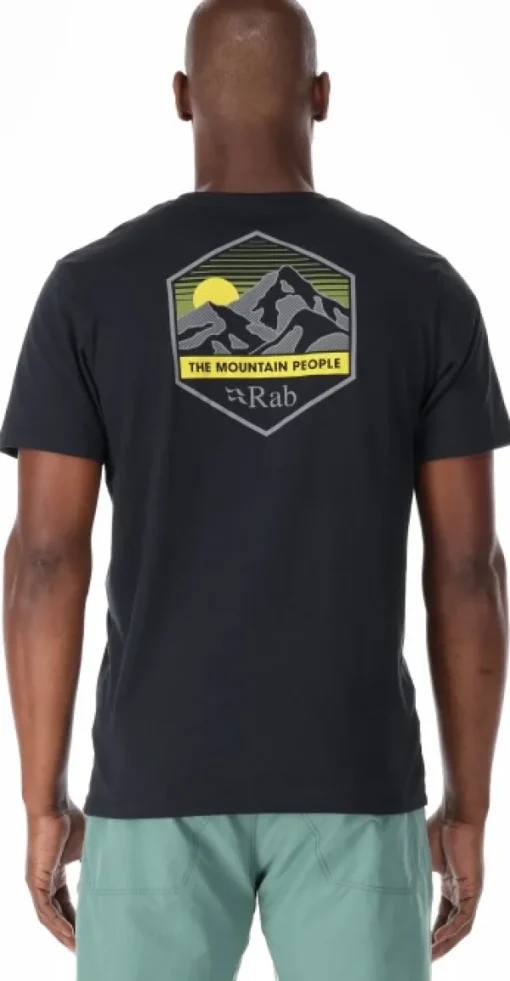 Rab Stance Mountain Peak Tee Mens Beluga New