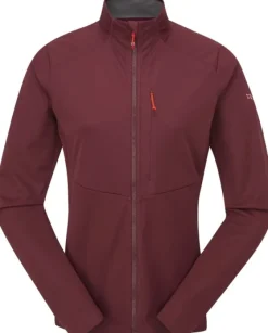 Rab Stormveil Windstopper Jacket naisten tuulitakki, viininpunainen Hot