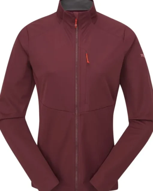 Rab Stormveil Windstopper Jacket naisten tuulitakki, viininpunainen Hot